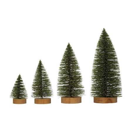 Creative Co-Op Creative Co-Op Brown/Green Bottle Brush Sisal Trees Table Decor XS1755